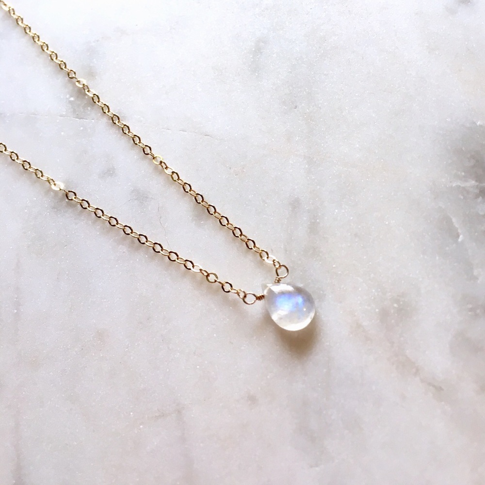 Rainbow Moonstone Necklace